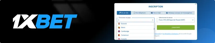 Indiquez votre pays de résidence